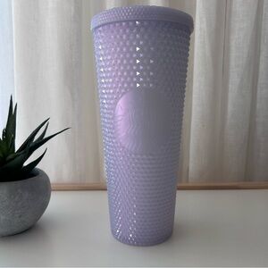 Starbucks 2021 Winter Holiday Icy Lilac Bling Studded Cold Cup Tumbler 24 oz